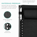 Cadeira de Praia Dobrável Reclinável com Porta-objetos!